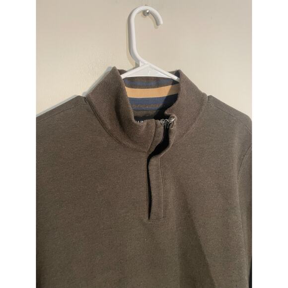 UNTUCKit 1/4 Zip Sweatshirt Size Large Brown Men's Corral Style #40297 - Picture 2 of 9